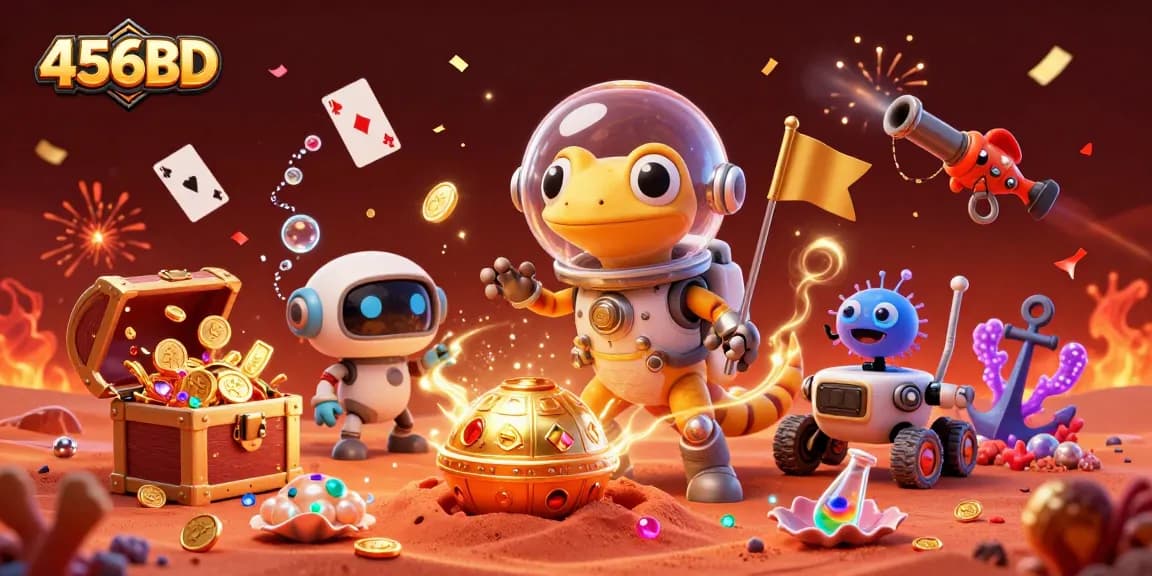 Engage with thrilling finds at 456BD's Martian casino adventure featuring treasure and excitement.
