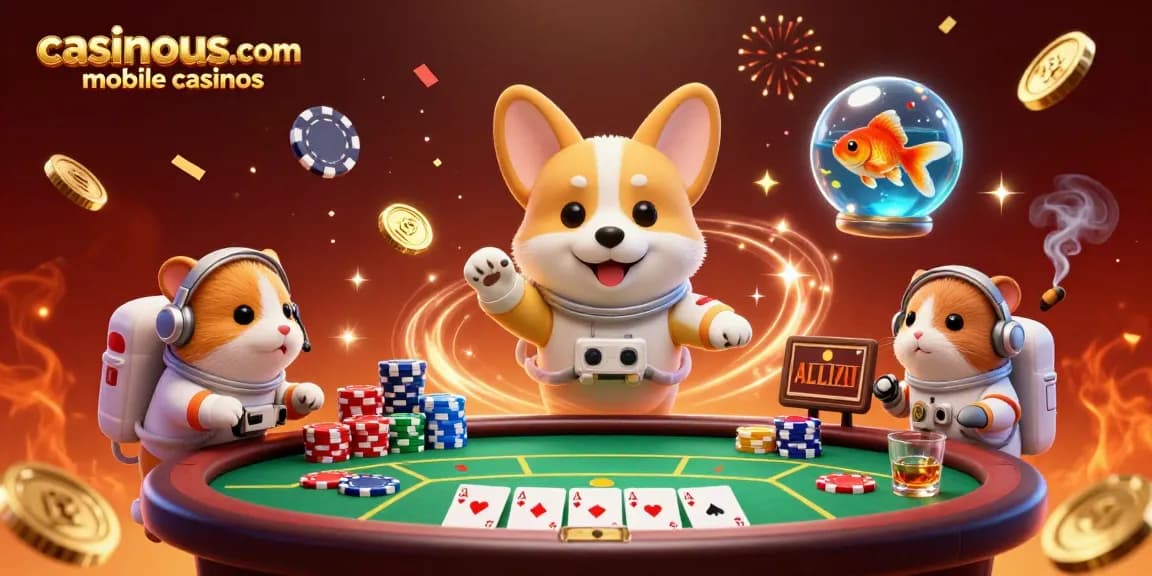 Experience thrilling gaming with casinous.com mobile casinos in an ultra-detailed 3D space station casino.