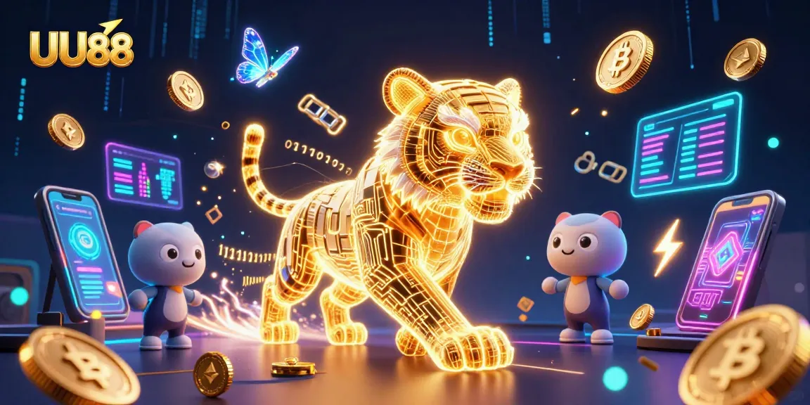 Experience thrilling gameplay at UU88 with a vibrant digital casino scene illustrating excitement and innovation.