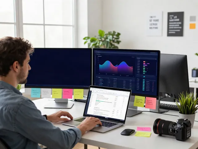 Digital marketer optimizing instant indexing strategies in a modern workspace