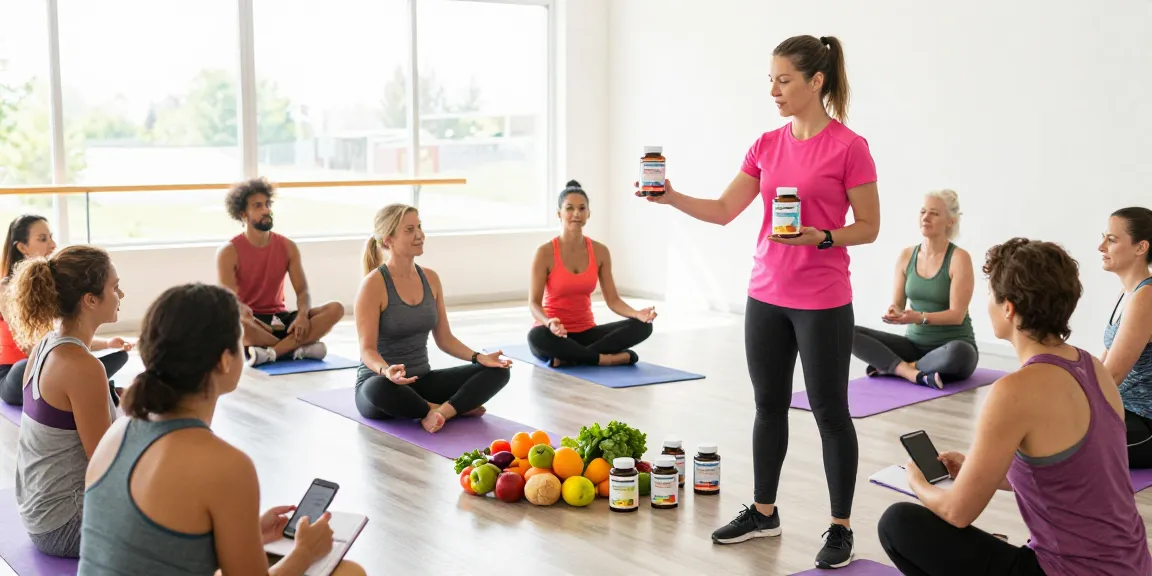 KoiAminos supplements enhance group training session focused on nutrition and wellness.