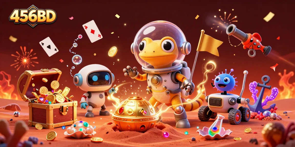 Engage with thrilling finds at 456BD's Martian casino adventure featuring treasure and excitement.